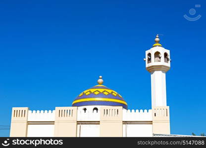 minaret and religion in clear sky in oman muscat the old mosque