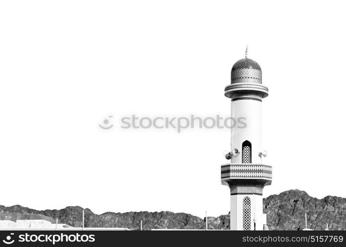 minaret and religion in clear sky in oman muscat the old mosque