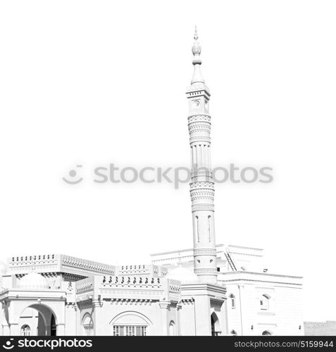 minaret and religion in clear sky in oman muscat the old mosque