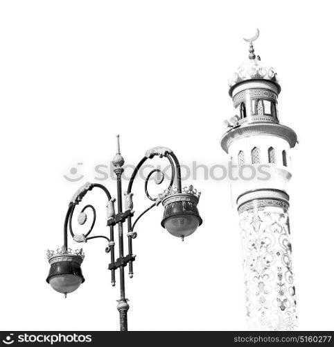 minaret and religion in clear sky in oman muscat the old mosque
