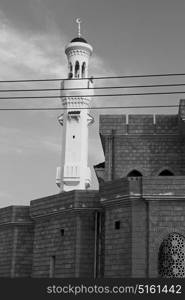 minaret and religion in clear sky in oman muscat the old mosque