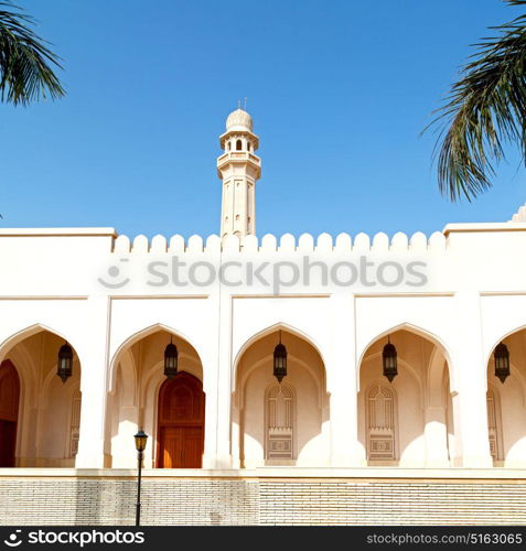 minaret and religion in clear sky in oman muscat the old mosque