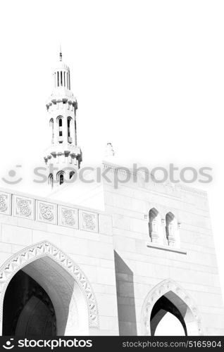 minaret and religion in clear sky in oman muscat the old mosque