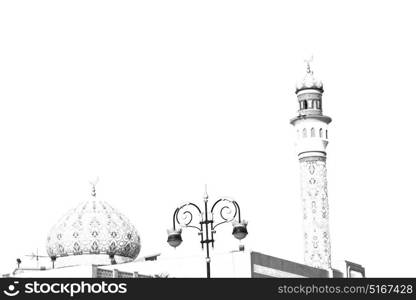 minaret and religion in clear sky in oman muscat the old mosque