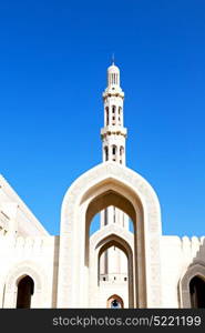 minaret and religion in clear sky in oman muscat the old mosque