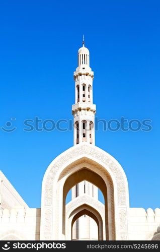 minaret and religion in clear sky in oman muscat the old mosque