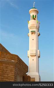 minaret and religion in clear sky in oman muscat the old mosque