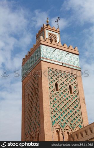 Minaret in Marrakech, Morocco