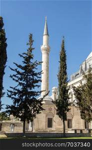 Minaret made of stone in Ottoman time Mosques