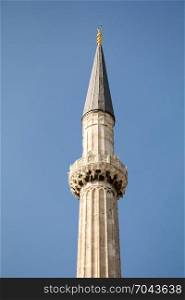Minaret made of stone in Ottoman time Mosques
