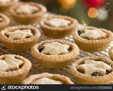 Mince Pies on a Cooling rack
