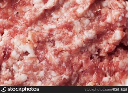 Minced meat background close up