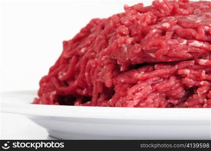Minced meat isolated