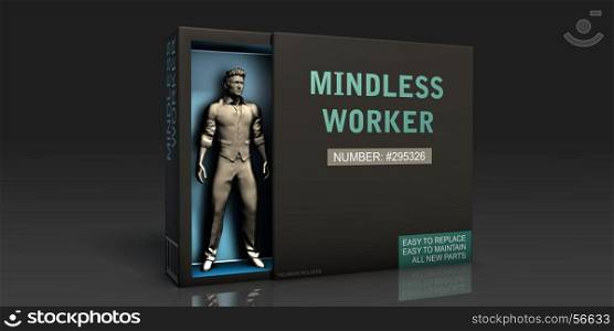 Mindless Worker Employment Problem and Workplace Issues. Mindless Worker