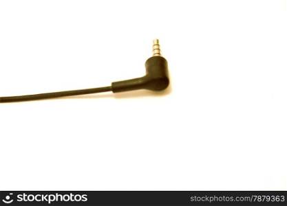 Mini-jack Plug Sound for headphones isolated on the white background