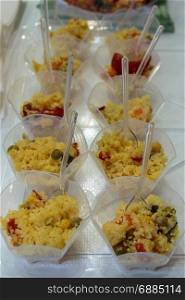 Mini Portion of Couscous with Mixed Vegetables