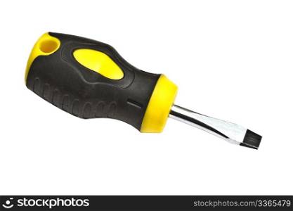 Mini screwdriver isolated on white background