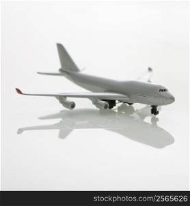 Miniature model commuter jet airplane.