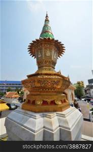 Miniature stupa at Wat Traimit (Temple of the Golden Buddha), Bangkok, Thailand