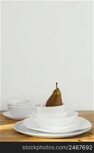 minimal abstract concept pear bowls