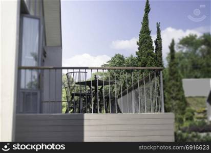Minimal architecture in summer blue sky day, stock photo