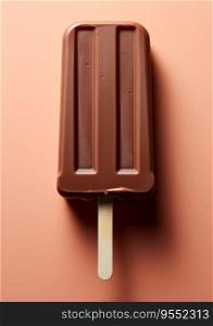 Minimal Simple Flat Chocolate Block Ice Cream