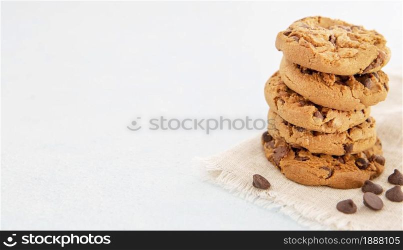 minimalist pile delicious cookies copy space . Resolution and high quality beautiful photo. minimalist pile delicious cookies copy space . High quality and resolution beautiful photo concept
