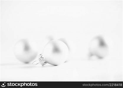 minimalist shot of a bauble in black and white