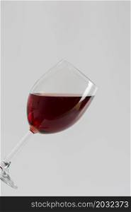 minimalist tasty red wine glass