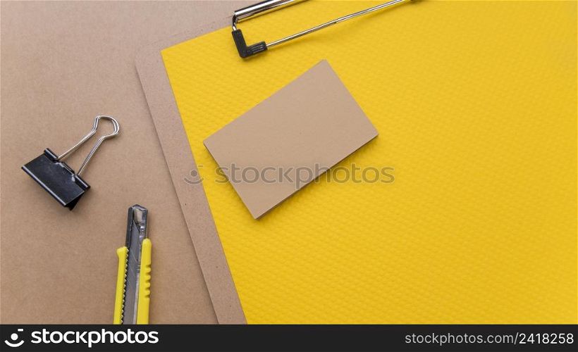 minimalist wooden business card cutter