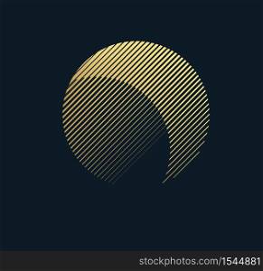 Minimalistic geometric design. Simple figure, Element for graphic web design, Template for print, textile, wrapping, decoration, Abstract vector illustration