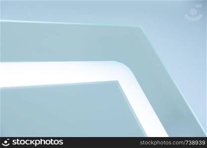 Mirror with the LED light. Background close-up