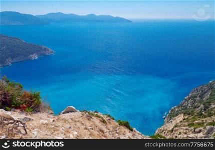Mirtos beach on Kefalonia island Greece
