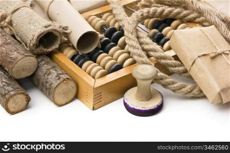 miscellaneous object in cargo office isolated on a white background