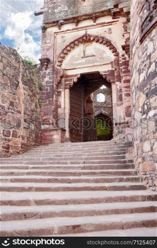 Misradhara gate, the main entrance gate of Ranthambore Fort, Rajasthan, India