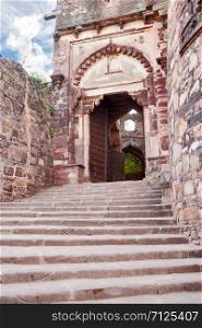 Misradhara gate, the main entrance gate of Ranthambore Fort, Rajasthan, India