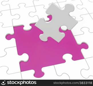 . Missing Puzzle Pieces Showing Loss And Incompletion