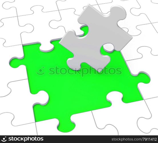 . Missing Puzzle Pieces Shows Problems Or Troubles