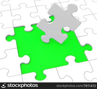 . Missing Puzzle Pieces Shows Problems Or Troubles