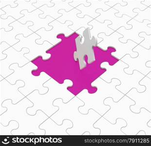 . Missing Puzzle Pieces Shows Unsolved Issues And Problems