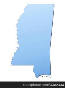 Mississippi(USA) map
