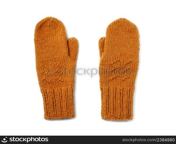 Mittens isolated on white background