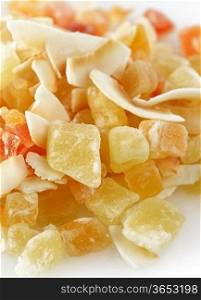 Mix Of Dried Tropical Fruits,Close Up