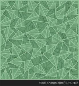 Mix of green leaves, abstract pattern. Green leaves pattern