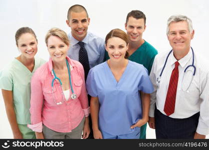 Mixed group of medical professionals