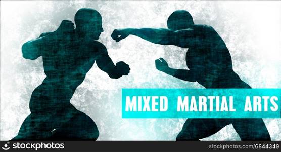Mixed Martial Arts Self Defence Training Concept. Mixed Martial Arts. Mixed Martial Arts