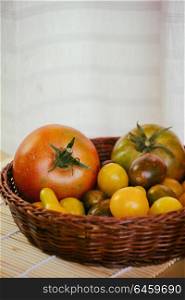 Mixed tomatoes basket