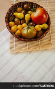 Mixed tomatoes basket