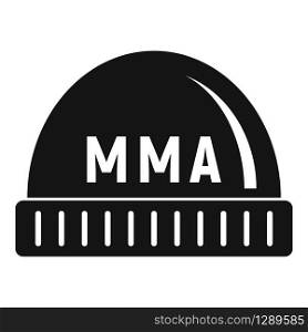 Mma beanie icon. Simple illustration of mma beanie vector icon for web design isolated on white background. Mma beanie icon, simple style