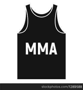 Mma vest icon. Simple illustration of mma vest vector icon for web design isolated on white background. Mma vest icon, simple style